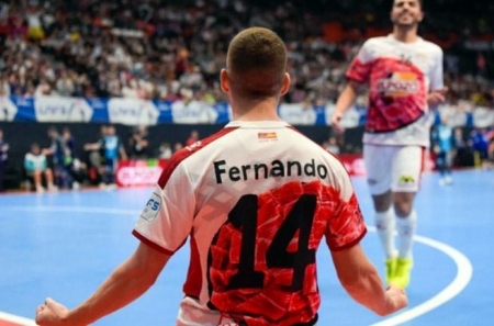 Fernan, jugador de ElPozo Murcia, celebra un gol la pasada temporada (LNFS.ES) Fernan, jugador de ElPozo Murcia, celebra un gol la pasada temporada (LNFS.ES)