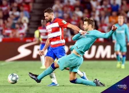 Antonio Puertas se va en velocidad de la marca de Piqué (JOSÉ M. BALDOMERO)