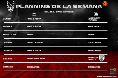 Planning Semanal del Covirán Granada (FUNDACIÓN CB GRANADA) Planning Semanal del Covirán Granada (FUNDACIÓN CB GRANADA)