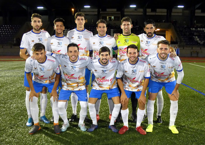 Once de los lojeños en el partido ante el At. Porcuna (MIGUEL JÁIMEZ)