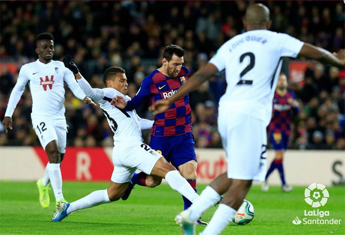 Messi desniveló el marcador a favor del FC Barcelona ( LA LIGA)