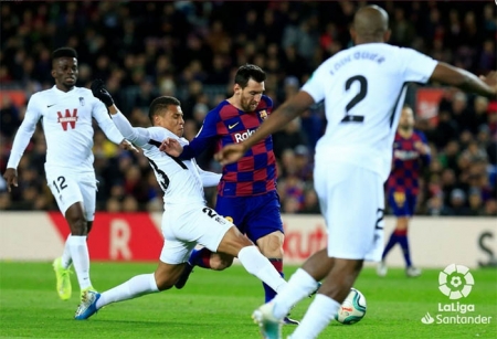 Messi desniveló el marcador a favor del FC Barcelona ( LA LIGA) Messi desniveló el marcador a favor del FC Barcelona ( LA LIGA)