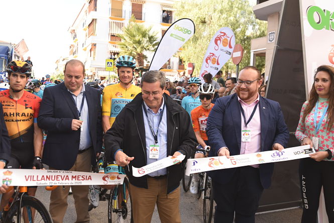 José Entrena ha dado la salida a la etapa (M. MUÑOZ / DIPGRA) 
