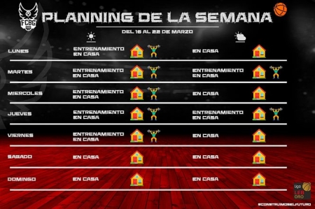 Planning semanal del Covirán Granada (FUNDACIÓN CB GRANADA) Planning semanal del Covirán Granada (FUNDACIÓN CB GRANADA)