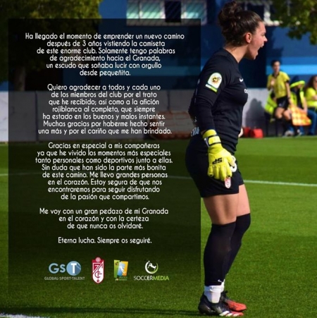 Carta de despedida de Maria Valenzuela