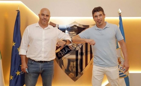 Funes y Francis Bravo en su presentación (MÁLAGA CF) Funes y Francis Bravo en su presentación (MÁLAGA CF)