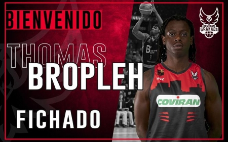Thomas Bropleh es jugador del Covirán Granada (FUNDACIÓN CB GRANADA) Thomas Bropleh es jugador del Covirán Granada (FUNDACIÓN CB GRANADA)