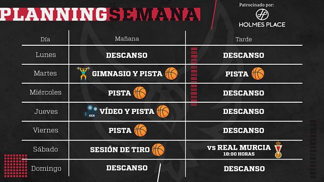 Planning semanal del Covirán Granada (FUNDACION CB GRANADA)
