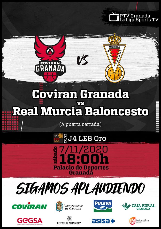 El Coviran Granada recibirá a Real Murcia (FUNDACIÓN CB GRANADA (