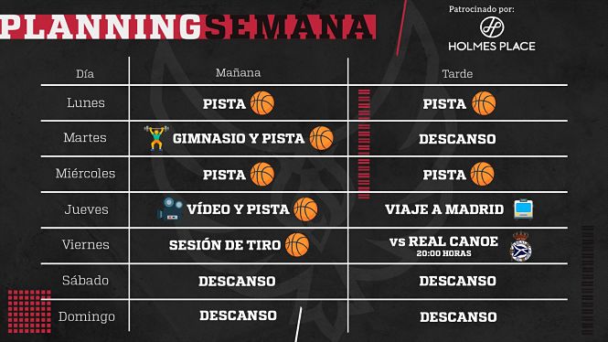 Planning semanal del Covirán Granada (FUNDACION CB GRANADA)