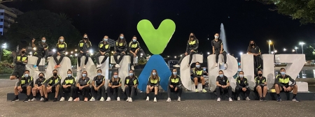 El equipo paseó por las calles de la capital tinerfeña esta tarde (GCF)