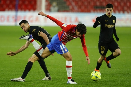 Jesús Vallejo fue expulsado en la recta final del partido ante el FC Barcelona (LALIGA)