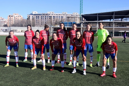 Once titular del Granada Femenino en la matinal de hoy (JOSÉ VELASCO / GRJ)