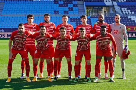 Alineación titular de Diego Martínez para enfrentarse al Málaga esta mañana (PEPE VILLOSLADA / GCF)