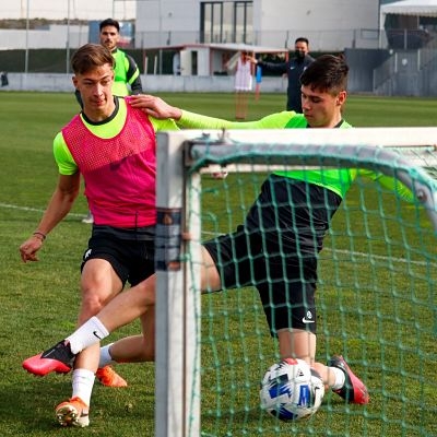 El Recreativo ha preparado el encuentro ante el Córdoba con máxima intensidad (CANTERA NAZARÍ) El Recreativo ha preparado el encuentro ante el Córdoba con máxima intensidad (CANTERA NAZARÍ)
