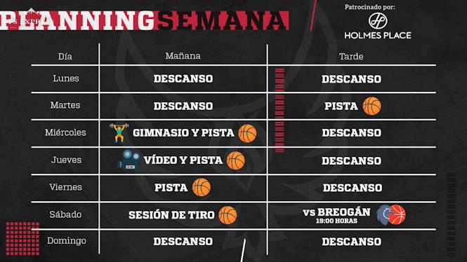 Planning semanal del Covirán Granada (FUNDACIÓN CB GRANADA)