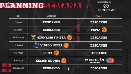 Planning semanal del Covirán Granada (FUNDACIÓN CB GRANADA) Planning semanal del Covirán Granada (FUNDACIÓN CB GRANADA)