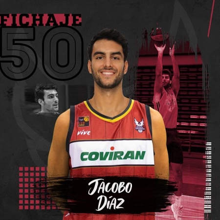 Jacobo Díaz jugará la próxima temporada con el Covirán Granada (FUNDACIÓN CB GRANADA) Jacobo Díaz jugará la próxima temporada con el Covirán Granada (FUNDACIÓN CB GRANADA)