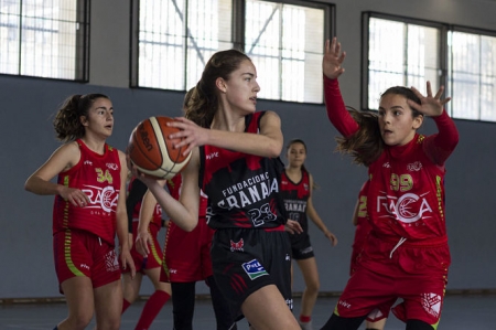 Elena Ruiz durante un partido con la Fundación CB Granada (FUNDACIÓN CB GRANADA) Elena Ruiz durante un partido con la Fundación CB Granada (FUNDACIÓN CB GRANADA)