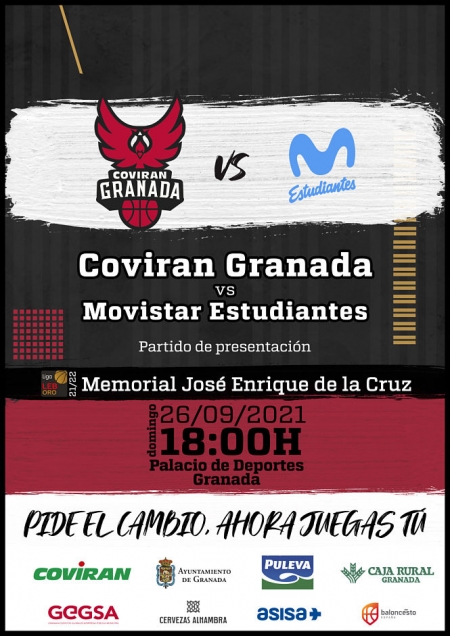 El Coviran Granada se presentará en público ante Estudiantes (FUNDACIÓN CB GRANADA) El Coviran Granada se presentará en público ante Estudiantes (FUNDACIÓN CB GRANADA)