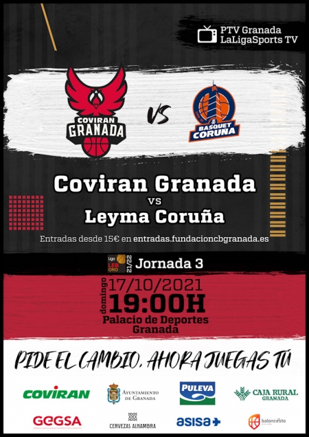 El Covirán Granada recibirá a Leyma Coruña (FUNDACIÓN CB GRANADA) El Covirán Granada recibirá a Leyma Coruña (FUNDACIÓN CB GRANADA)
