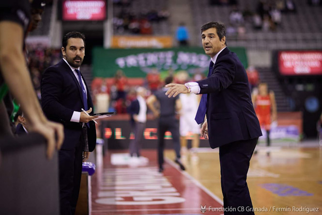 Pablo Pin durante el partido ante Basquet Girona (FERMÍN RODRÍGUEZ / FUNDACION-CBG) 