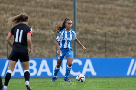 Raquel García, durante un partido con el Deportivo esta temporada (RC DEPORTIVO) Raquel García, durante un partido con el Deportivo esta temporada (RC DEPORTIVO)
