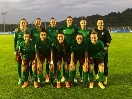Once del Granada CF en el partido de Copa de la Reina 