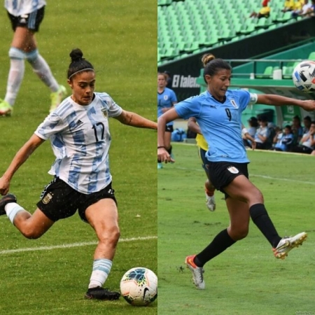 Nerea Agüero y Pamela González, durante los últimos partidos con sus respectivas selecciones (SELECCIÓN ARGENTINA; SELECCIÓN URUGUAY) Nerea Agüero y Pamela González, durante los últimos partidos con sus respectivas selecciones (SELECCIÓN ARGENTINA; SELECCIÓN URUGUAY)