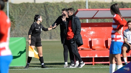 Roger Lamesa, durante un partido en la Ciudad Deportiva (JOSÉ M. BALDOMERO) Roger Lamesa, durante un partido en la Ciudad Deportiva (JOSÉ M. BALDOMERO)