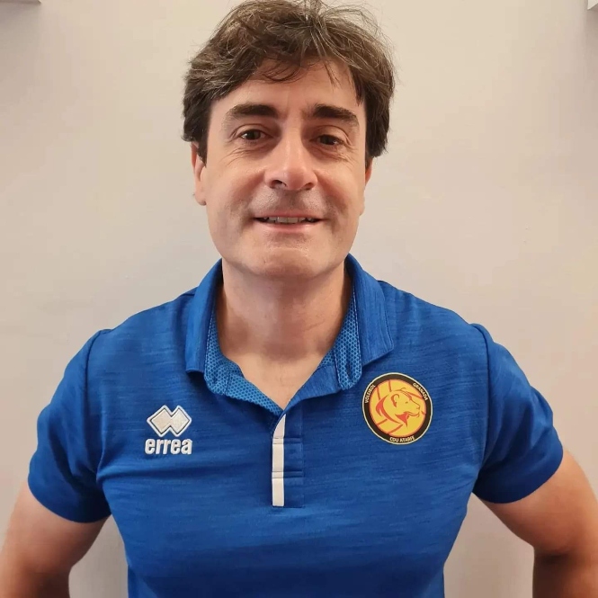 El entrenador del Covirán CDU Atarfe, Fran Santos (COVIRÁN CDU ATARFE) 