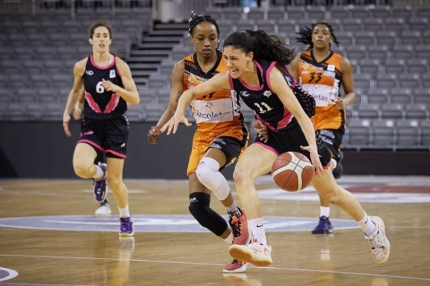 Marina Gea durante un partido de esta temporada (RACA) Marina Gea durante un partido de esta temporada (RACA)