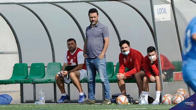 Manuel Moreno `Rizos` durante un partido de esta temporada (JOSÉ M. BALDOMERO) 