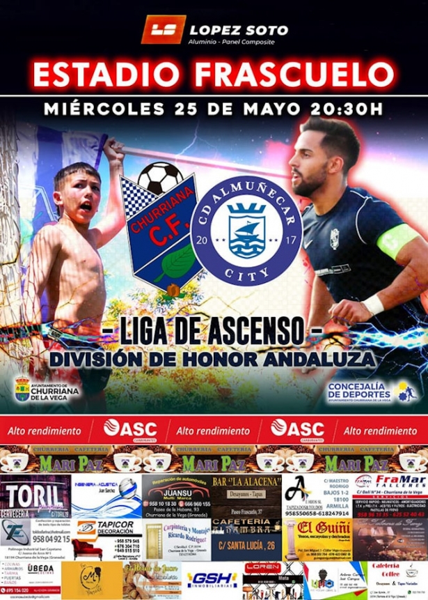 Churriana CF y Almuñécar City medirán fuerzas en `El Frascuelo` (CHURRIANA CF) Churriana CF y Almuñécar City medirán fuerzas en `El Frascuelo` (CHURRIANA CF)
