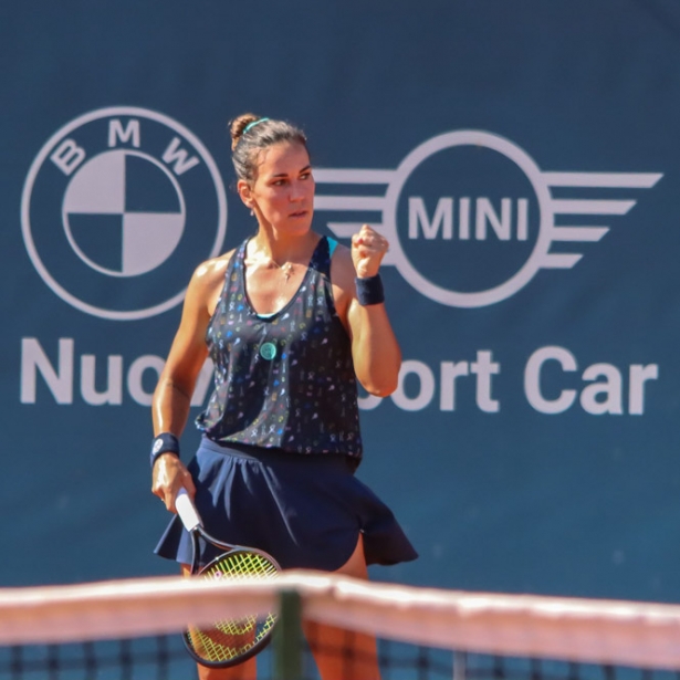 Nuria Párrizas celebra su pase a cuartos (PALERMO LADIES OPEN) Nuria Párrizas celebra su pase a cuartos (PALERMO LADIES OPEN)