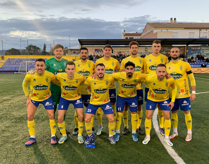 Once inicial del CD Huétor Tajar ante el Málaga City (CD HUÉTOR TAJAR)