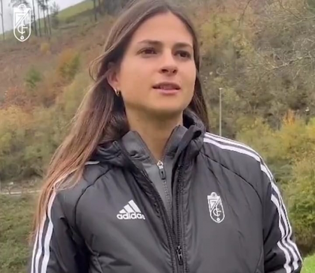Laura Pérez, jugadora del Granada Femenino (GCF TV) Laura Pérez, jugadora del Granada Femenino (GCF TV)