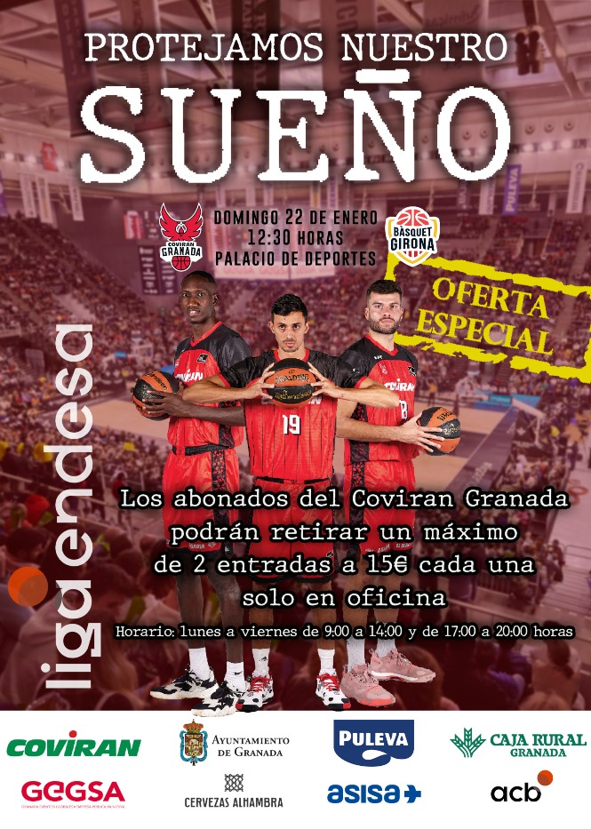 El Coviran Granada recibirá a Girona (FUNDACIÓN CB GRANADA) 