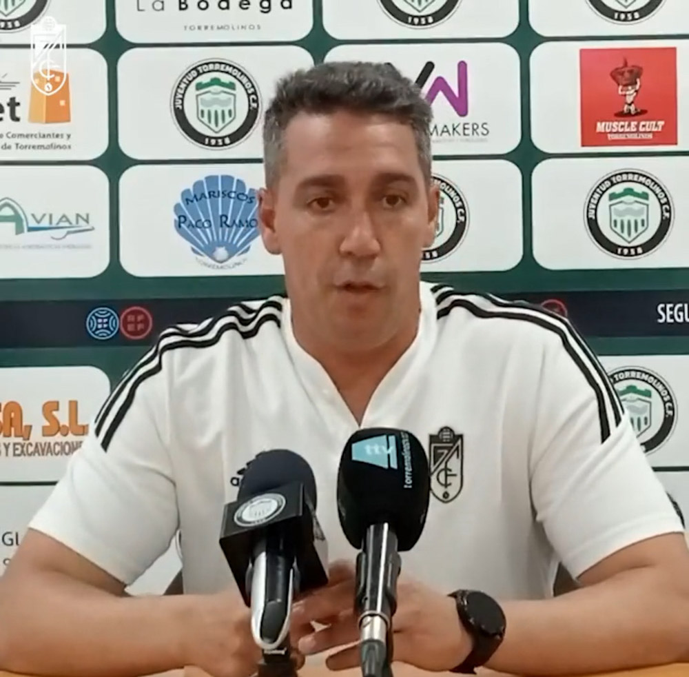 Rueda de prensa post partido de Juan Antonio Milla (GRANADA CF)