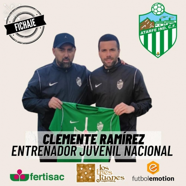 Clemente Ramírez dirigirá al juvenil del Atarfe (ATARFE INDUSTRIAL)