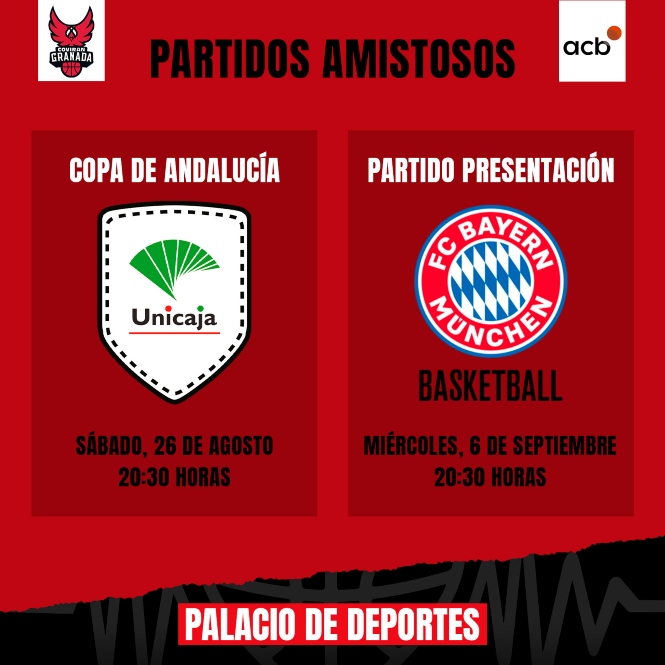 Partidos de pretemporada del Covirán Granada (FUNDACIÓN CB GRANADA)