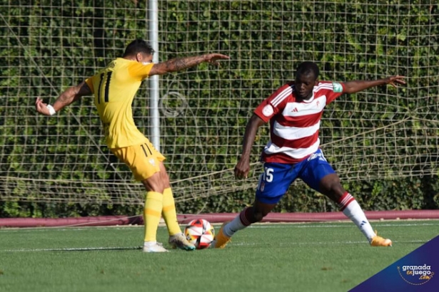 Lassina pelea por el balón (JOSÉ M.BALDOMERO)