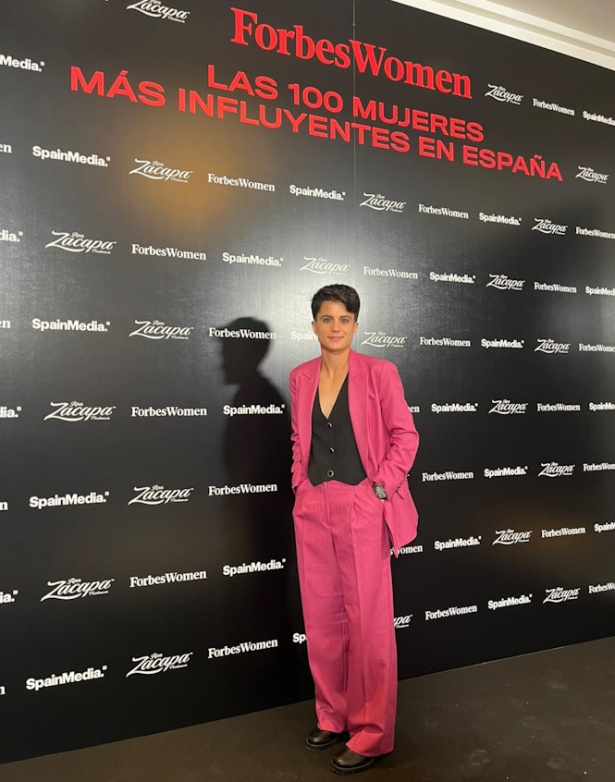 María Pérez a su llegada a la gala (FORBES WOMEN) María Pérez a su llegada a la gala (FORBES WOMEN)