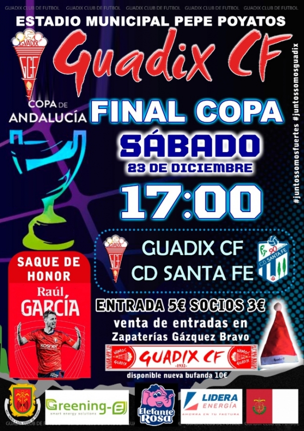 Cartel de la final de Copa (AYTO. GUADIX) 