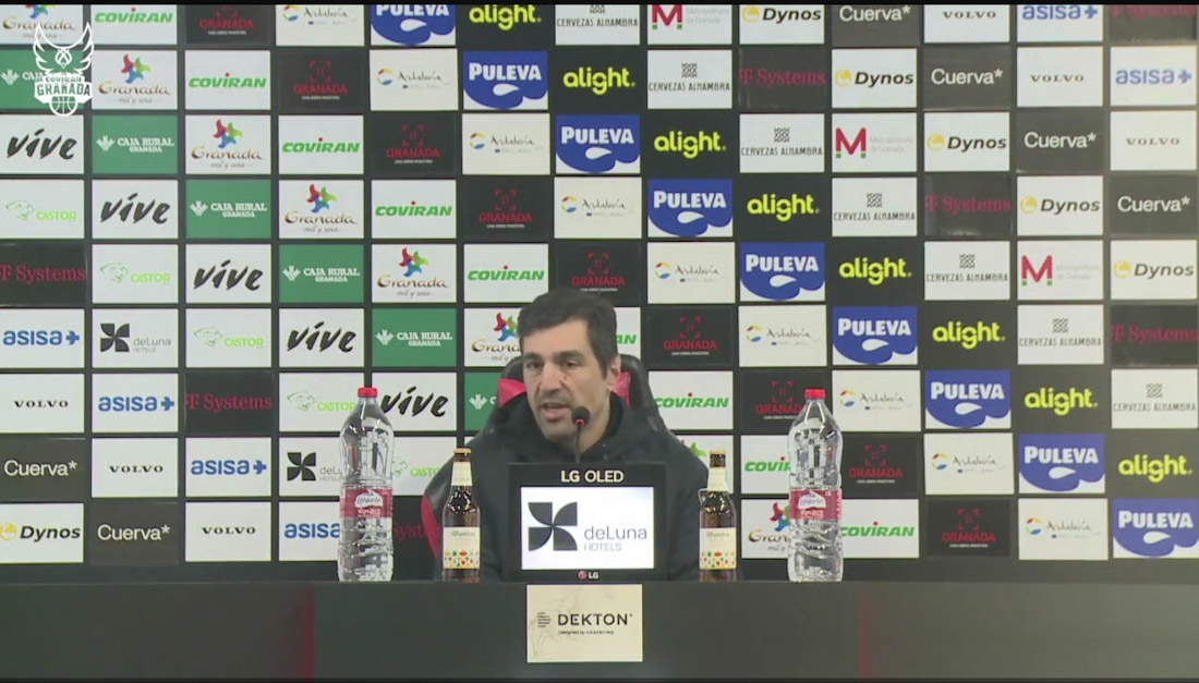 Rueda de prensa previa de Pablo Pin (FUNDACIÓN CB GRANADA) 