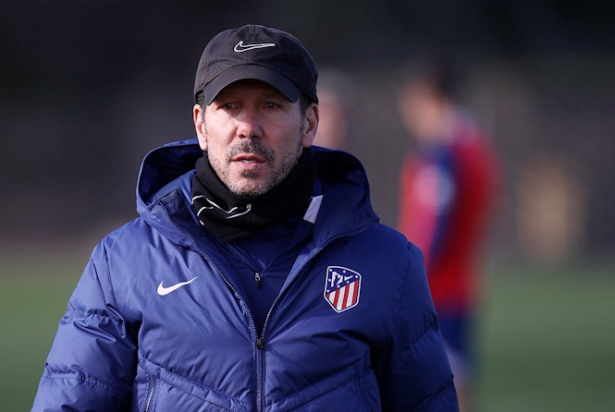 Simeone durante un entrenamiento con el Atlético de Madrid (ATLÉTICO DE MADRID) Simeone durante un entrenamiento con el Atlético de Madrid (ATLÉTICO DE MADRID)