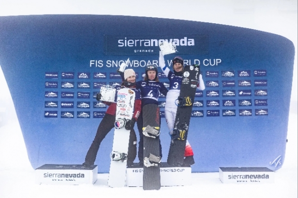 Charlotte Bankes 1ª, Eva Adamczykova 2ª y Chloe Trespeuch 3ª Charlotte Bankes 1ª, Eva Adamczykova 2ª y Chloe Trespeuch 3ª