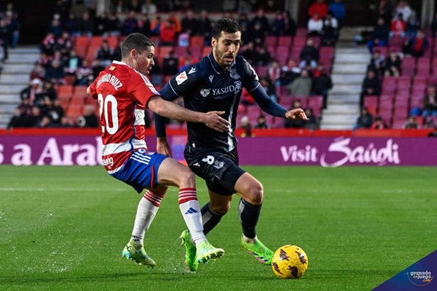 Sergio Ruiz durante el partido ante la Real Sociedad (JOSÉ M. BALDOMERO) Sergio Ruiz durante el partido ante la Real Sociedad (JOSÉ M. BALDOMERO)
