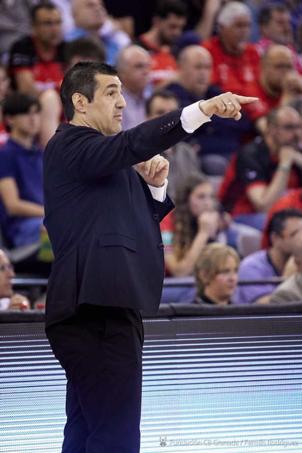 Pablo Pin durante el partido ante Unicaja (FERMÍN RODRÍGUEZ/ FUNDACIÓN CBG)