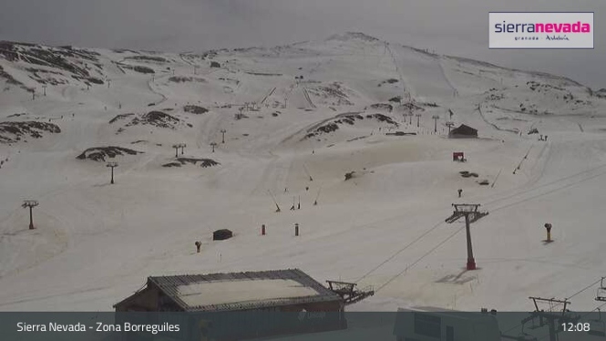 Imagen de una cámara web de Sierra Nevada en la zona de Borreguiles, en imagen de archivo (CETURSA SIERRA NEVADA)